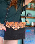 American Darling Hand-Tooled Leather western Crossbody